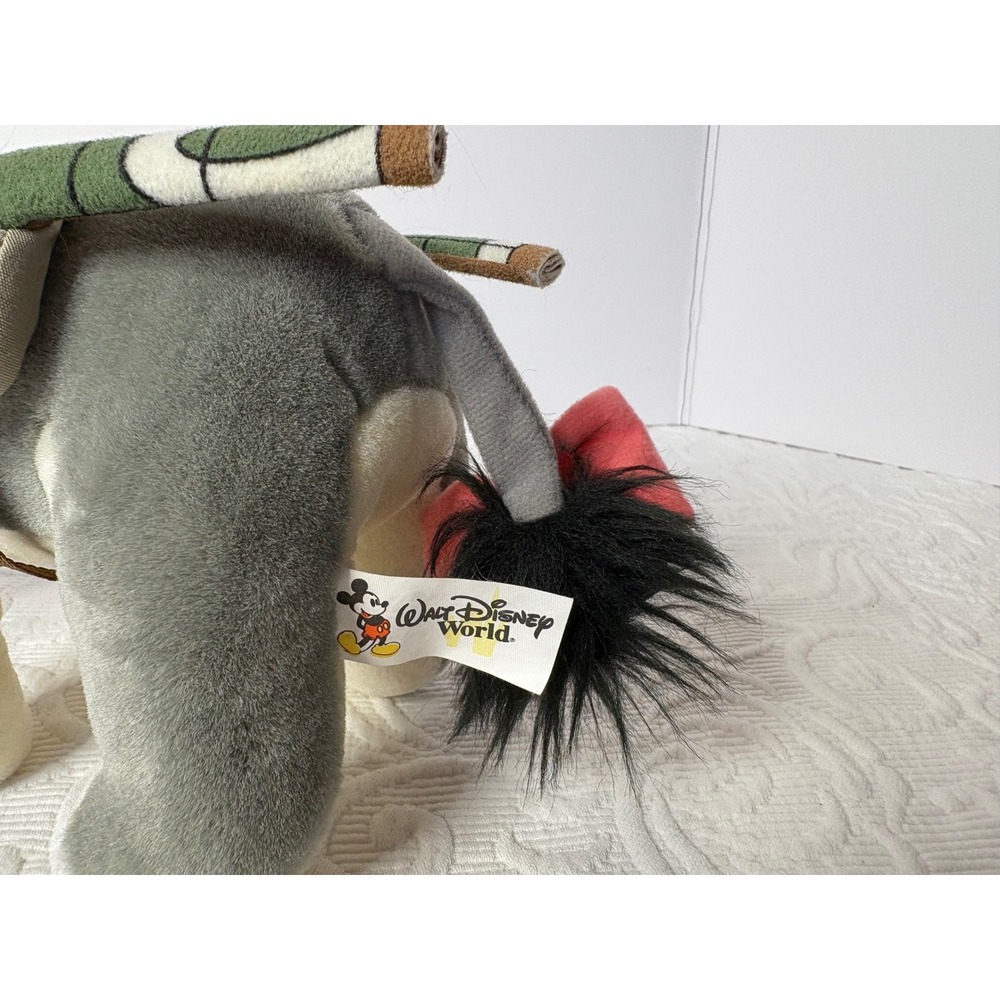 Disney Eeyore Plush Animal Toy Safari Adventure Hat Saddle Backpack 11 inches - Picture 3 of 6